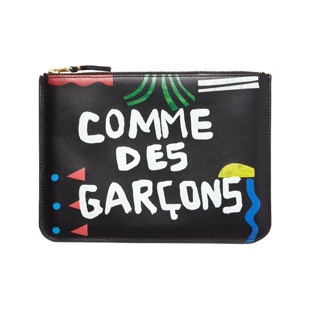 Comme des Garcons Wallet CDG x Diana Ejaita Collaboration Large Zip Pouch NWOT
